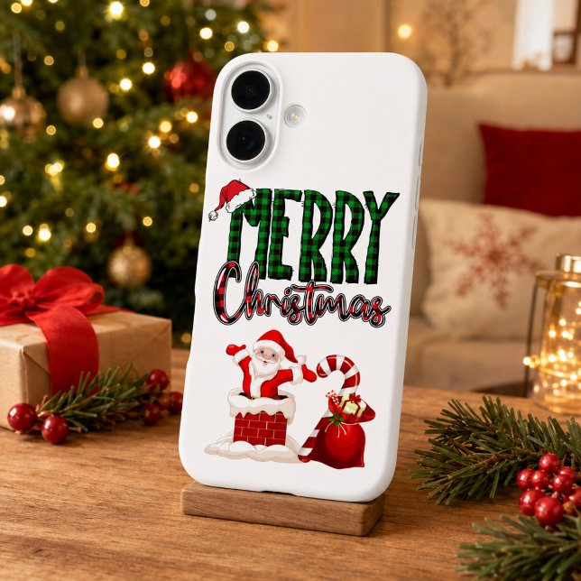 Coque Pour iPhone 16 Joyeux Noël Santa Coque iPhone 16 (Créateur téléchargé)