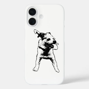 Coque Pour iPhone 16 Joyeux Terrier Mix coque iphone Art