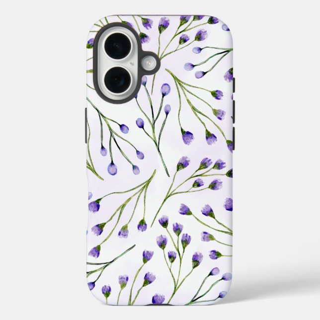 Coque Pour iPhone 16 Lavender Floral iPhone / coque ipad (Verso)