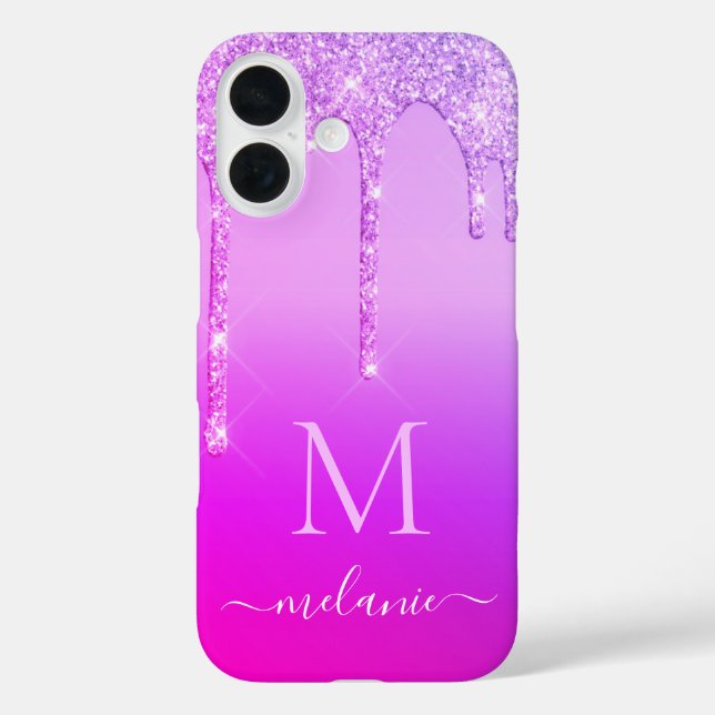 Coque Pour iPhone 16 Lettre de nom personnalisé du coque iphone de Part (Verso)