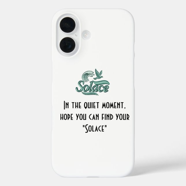 Coque Pour iPhone 16 Logo coque iphone Solace (Verso)