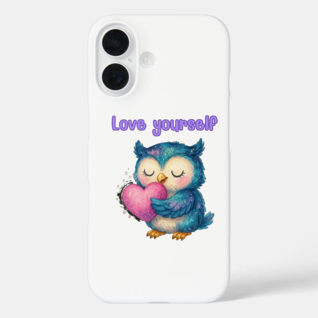 Coque Pour iPhone 16 Love Yourself - Inspirational iPhone 16 Coque (Verso)