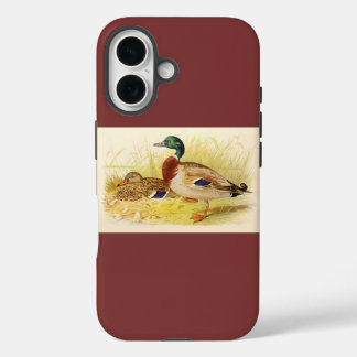 Coque Pour iPhone 16 Mallard Canards Bourgogne iPhone 16 Coque