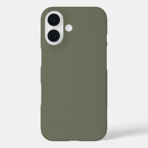 Coque Pour iPhone 16 Minimaliste Moss Green iPhone 16 Coque - Personnal