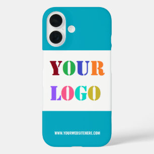 Coque Pour iPhone 16 Modèle de coque iPhone avec logo et texte personna