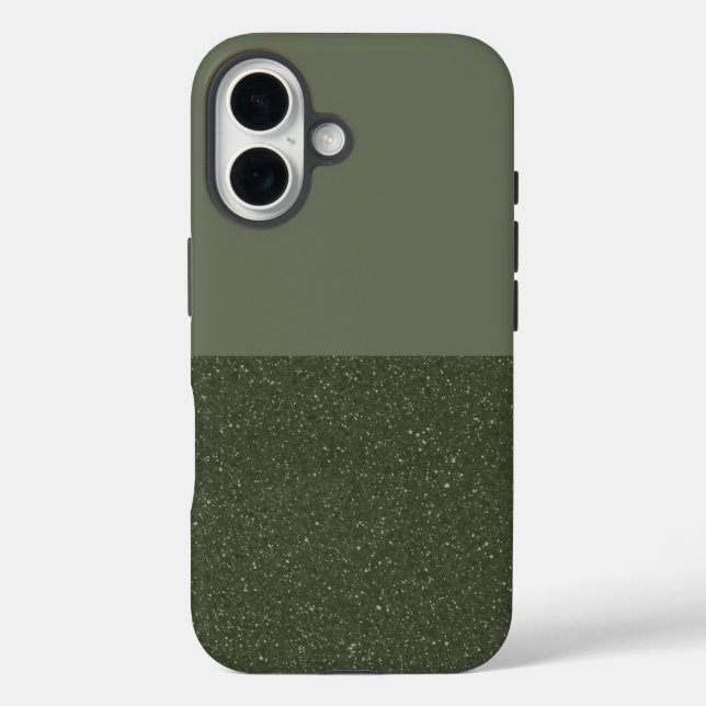 Coque Pour iPhone 16 Moss Green iPhone 16 Coque à deux tons - Personnal (Verso)