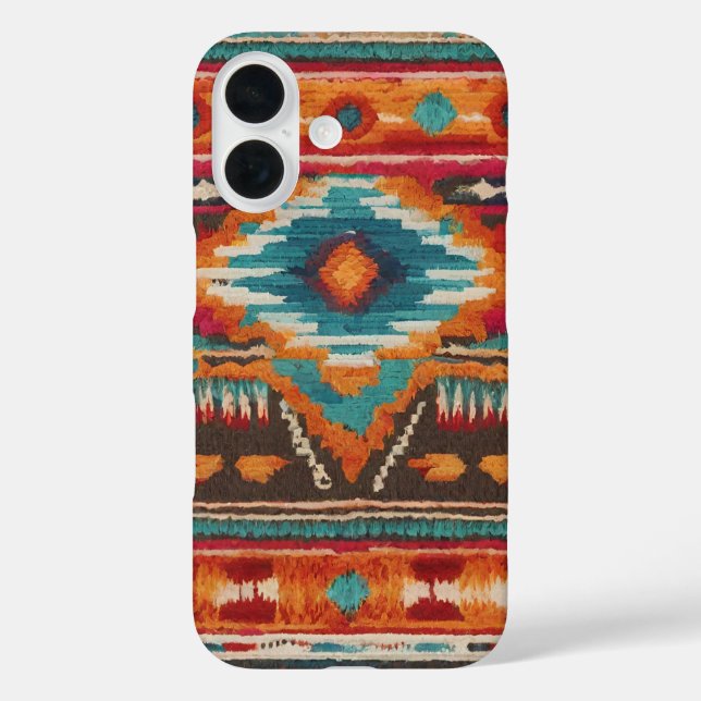 Coque Pour iPhone 16 Navajo Blanket coque iphone (Verso)