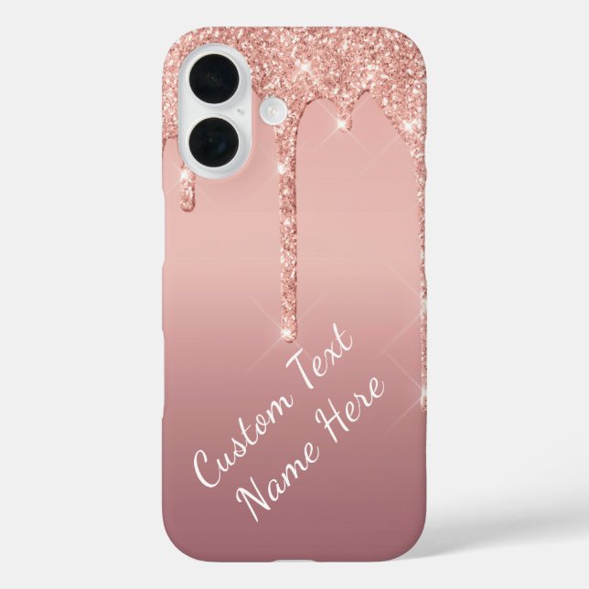 Coque Pour iPhone 16 Nom de texte personnalisé du coque iphone de Parti (Verso)