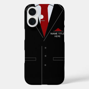 Coque Pour iPhone 16 Nom personnalisé Votre coque iphone d'entreprise