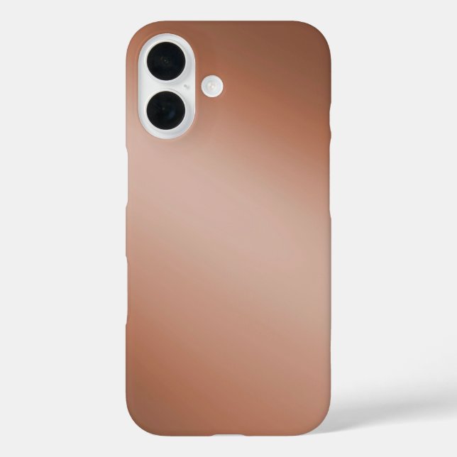 Coque Pour iPhone 16 Ombre brun élégant - iPhone 16 Coque (Verso)