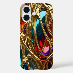 Coque Pour iPhone 16 Or & Bijoux #10 - iPhone 16 Coque