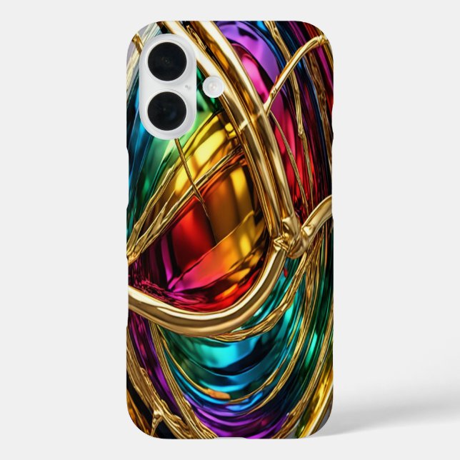 Coque Pour iPhone 16 Or & Bijoux #21 - iPhone 16 Coque (Verso)