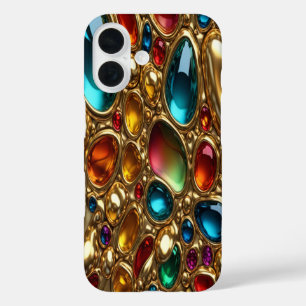 Coque Pour iPhone 16 Or & Bijoux #28 - iPhone 16 Coque
