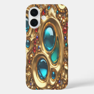 Coque Pour iPhone 16 Or & Bijoux #3 - iPhone 16 Coque