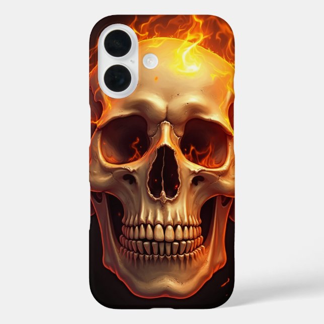 Coque Pour iPhone 16 Peau flamboyant iPhone 16 Coque (Verso)