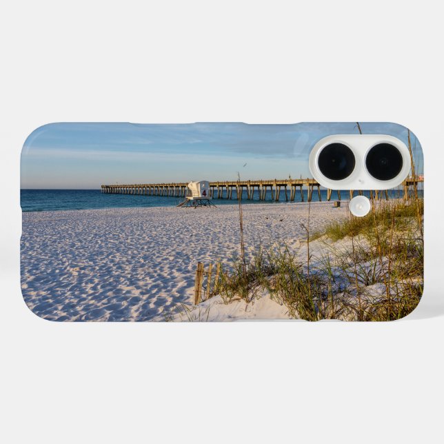Coque Pour iPhone 16 Pensacola Sand Dunes Pier coque iphone du matin (Verso (horizontal))