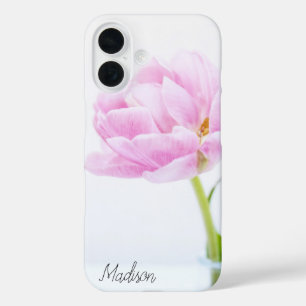 Coque Pour iPhone 16 Peony rose pâle   coque iphone floral