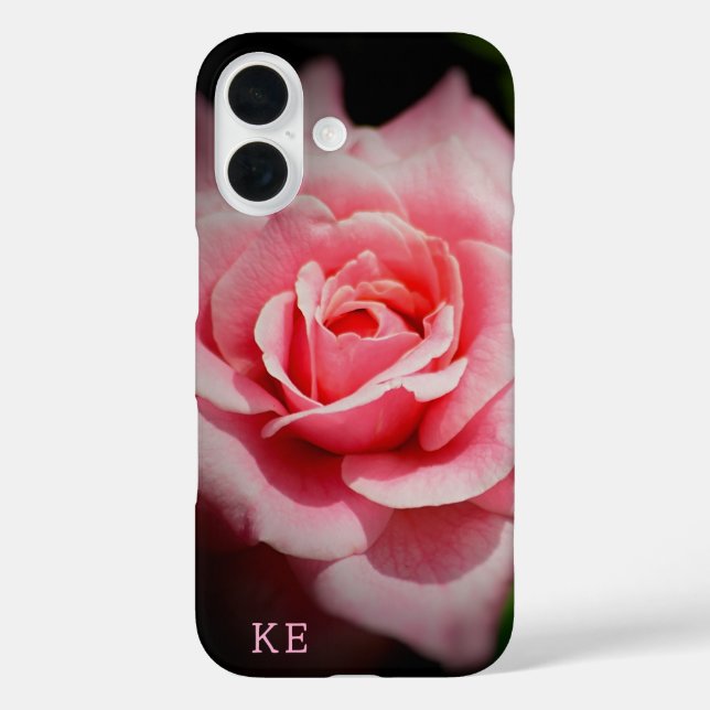Coque Pour iPhone 16 Personnalisé Rose rose coque iphone robuste (Verso)