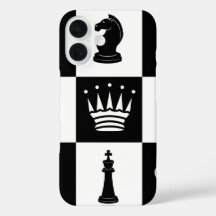 Pièces d'échecs classiques iPhone 16 Coque