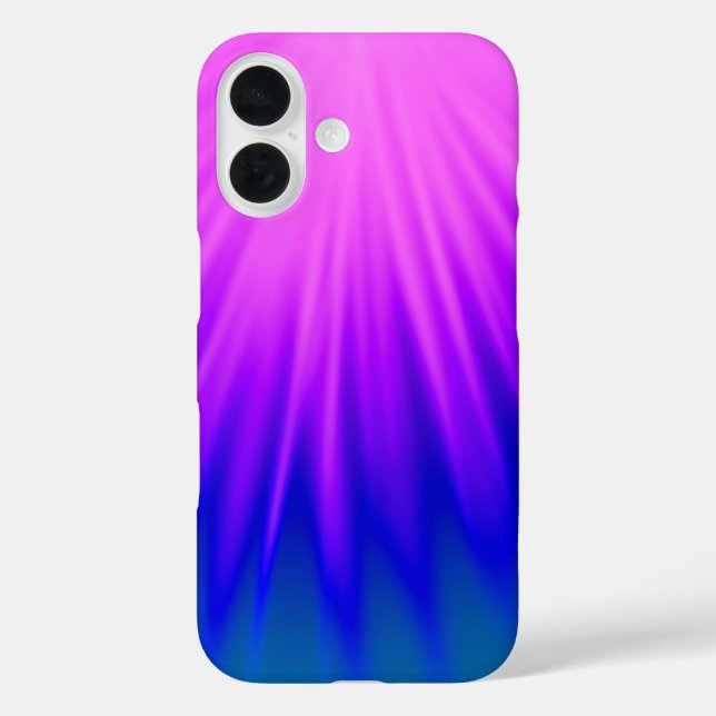 Coque Pour iPhone 16 Pink & Blue Ombre iPhone 16 Coque (Verso)