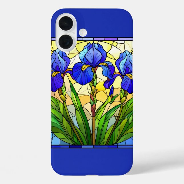 Coque Pour iPhone 16 Plus Artisan Blue Iris Vitré iPhone / coque Pad (Verso)