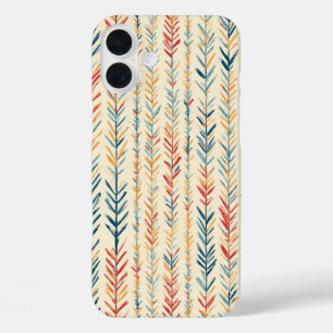 Coque Pour iPhone 16 Plus Bandes d'aiguilles de pin peint - IPhone 16 Coque