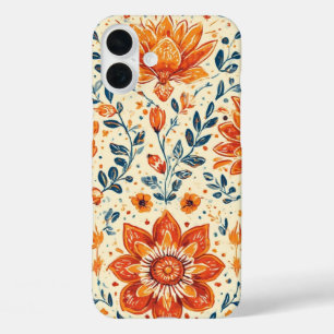 Coque Pour iPhone 16 Plus Bouffée de fleurs rétro - IPhone 16 Coque