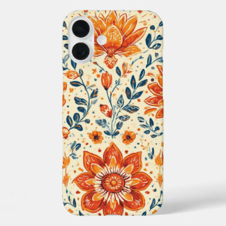 Coque Pour iPhone 16 Plus Bouffée de fleurs rétro - IPhone 16 Coque