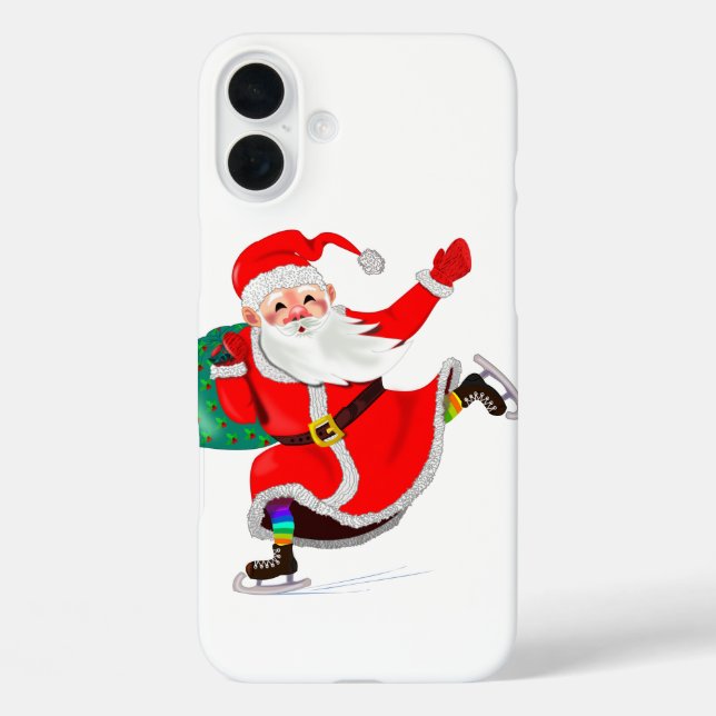 Coque Pour iPhone 16 Plus coque iphone de Noël père Noël (Verso)