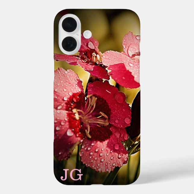 Coque Pour iPhone 16 Plus Coque iphone de pomme rose personnalisé (Verso)