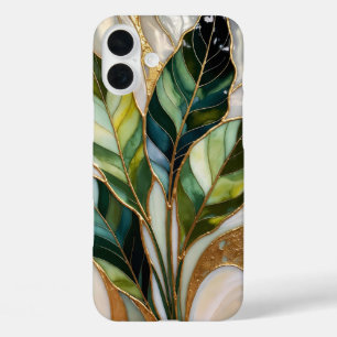 Coque Pour iPhone 16 Plus Coque iPhone Feuilles Botaniques Élégantes Beige O