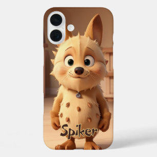 Coque Pour iPhone 16 Plus Coque monogramme de dessin animé - Mate iPhone