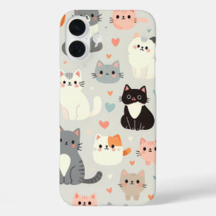 Coque Pour iPhone 16 Plus Cute Cat iPhone 16 Plus Coque