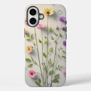 Coque Pour iPhone 16 Plus Fleur artistique : coque iphone aquarelle