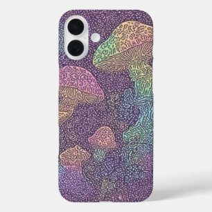 Coque Pour iPhone 16 Plus Fungi psychédélique Galaxie - IPhone 16 Coque