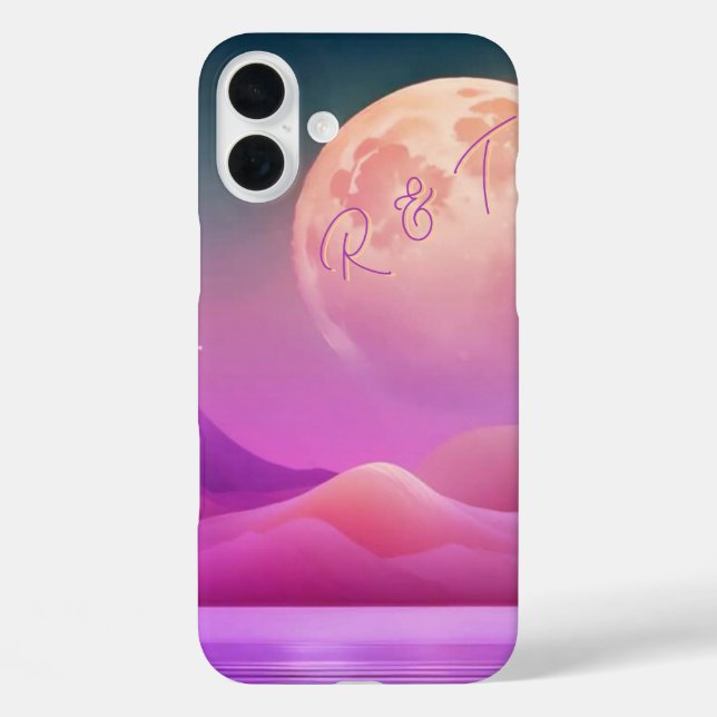 Coque Pour iPhone 16 Plus Galaxy Monogrammed Coque - Mate iPhone Cas (Verso)