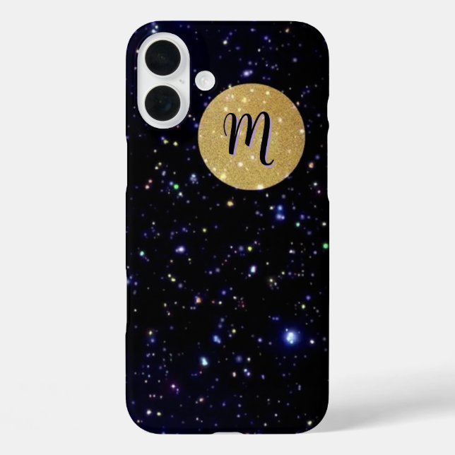 Coque Pour iPhone 16 Plus Galaxy Monogrammed Coque - Mate iPhone Cas (Verso)