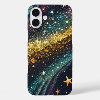 Coque Pour iPhone 16 Plus Galaxy Sparkle iPhone / coque ipad