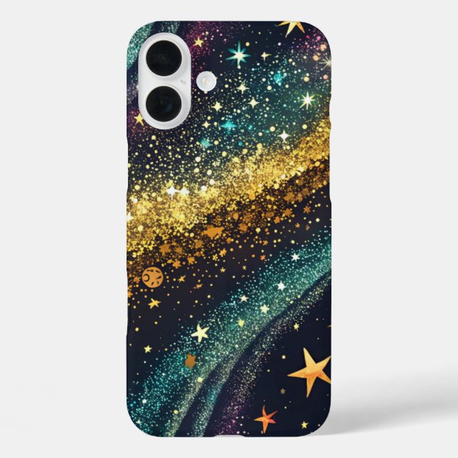 Coque Pour iPhone 16 Plus Galaxy Sparkle iPhone / coque ipad (Verso)