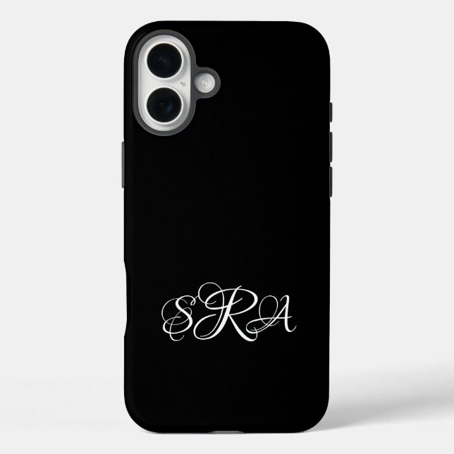 Coque Pour iPhone 16 Plus Monogrammed iPhone 16 Plus Coque (Verso)
