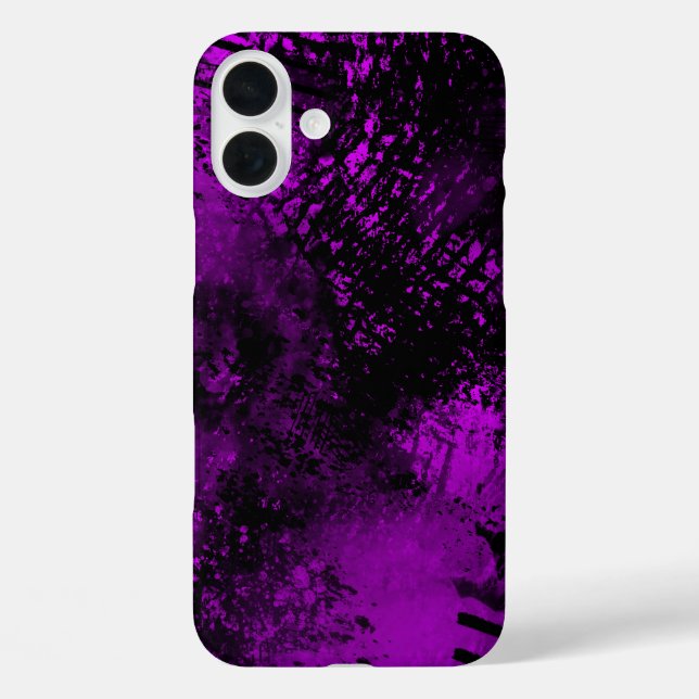 Coque Pour iPhone 16 Plus Purple Spray peinture effet iPhone 16 Coque (Verso)