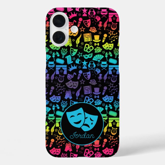 Coque Pour iPhone 16 Plus Rainbow Theater Lover iPhone 16 Plus Coque (Verso)