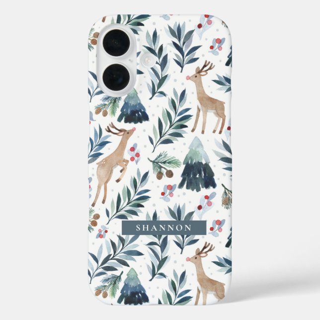 Coque Pour iPhone 16 Reindeers in the Forest iPhone / coque ipad (Verso)