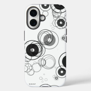 Coque Pour iPhone 16 Roues dans les roues coque iphone noir et blanc