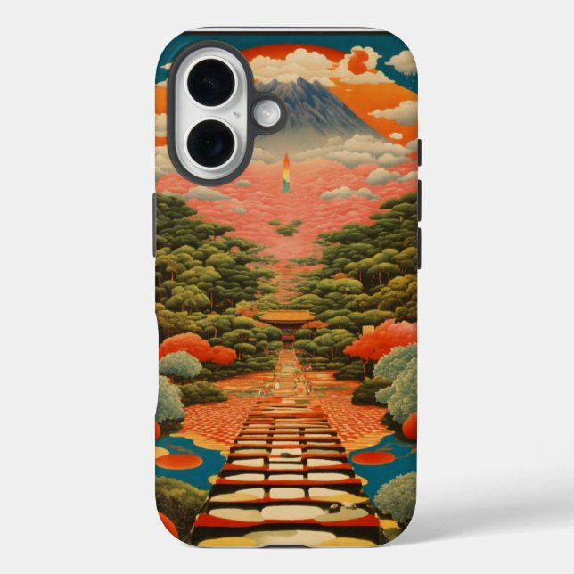 Coque Pour iPhone 16 Rustic Gate coque iphone - Un Voyage Commence (Verso)