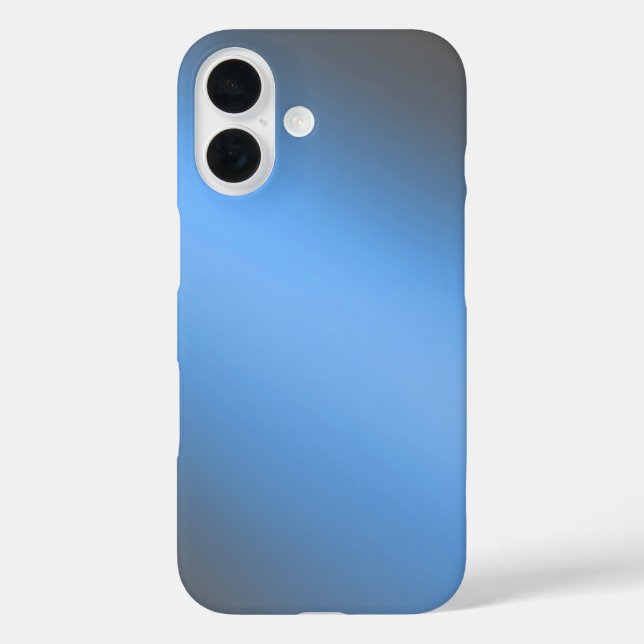 Coque Pour iPhone 16 Sleek Blue Ombre - iPhone 16 Coque (Verso)