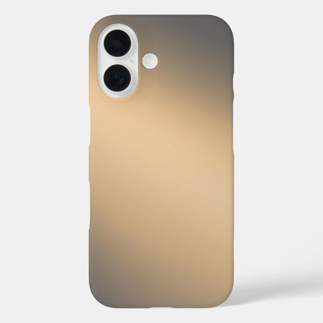 Coque Pour iPhone 16 Sleek Golden Ombre - iPhone 16 Coque (Verso)