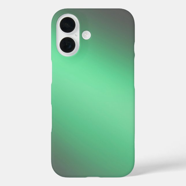 Coque Pour iPhone 16 Sleek Green Ombre - iPhone 16 Coque (Verso)