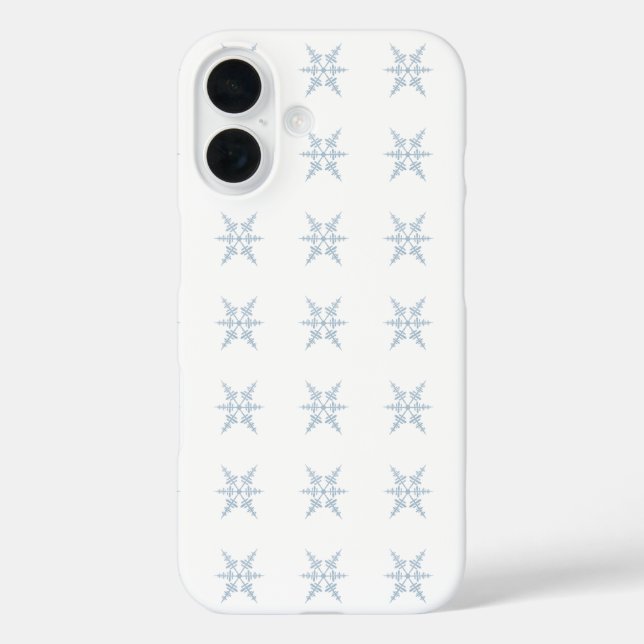 Coque Pour iPhone 16 Snowflakes d'hiver iPhone / coque ipad (Verso)