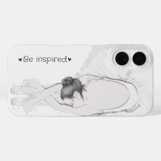 Coque Pour iPhone 16 Soyez inspiré ballerine iPhone / coque ipad (Verso (horizontal))